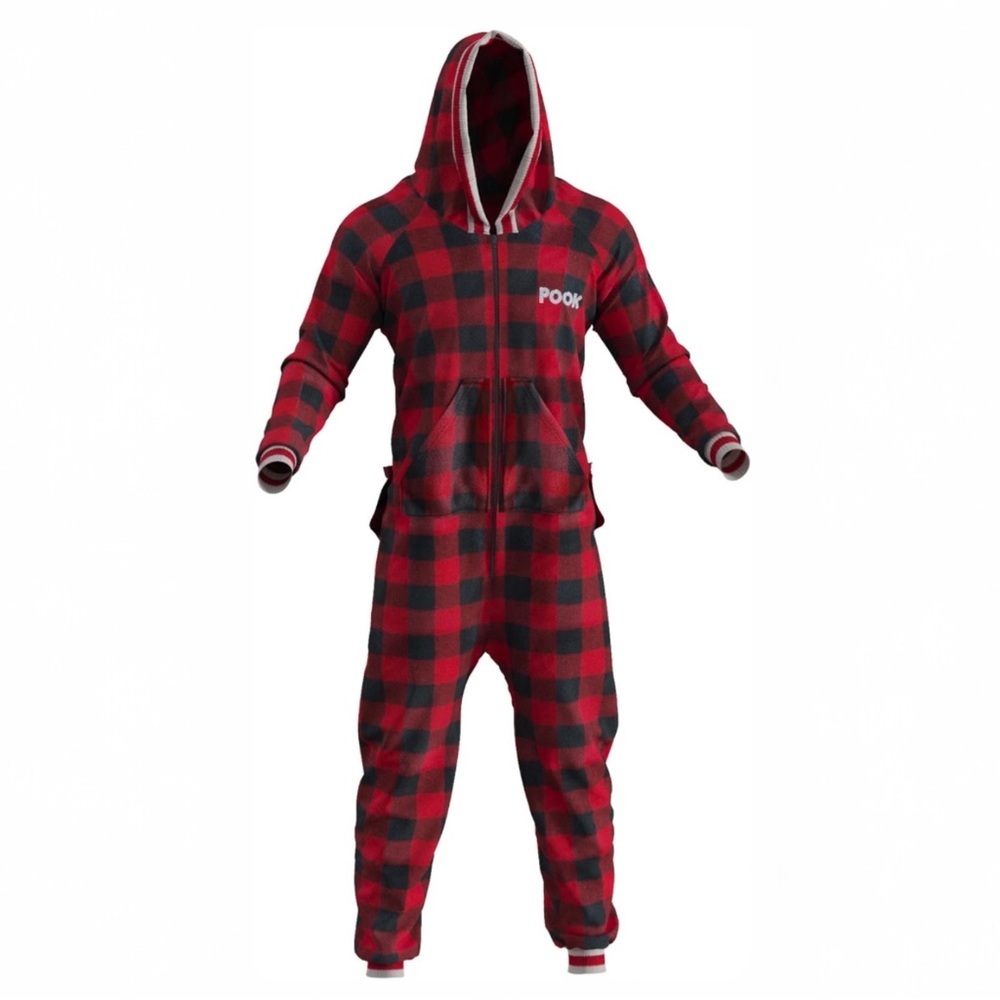 The Pook Onesie Red (Adult Unisex) Size Medium One Piece Pajama